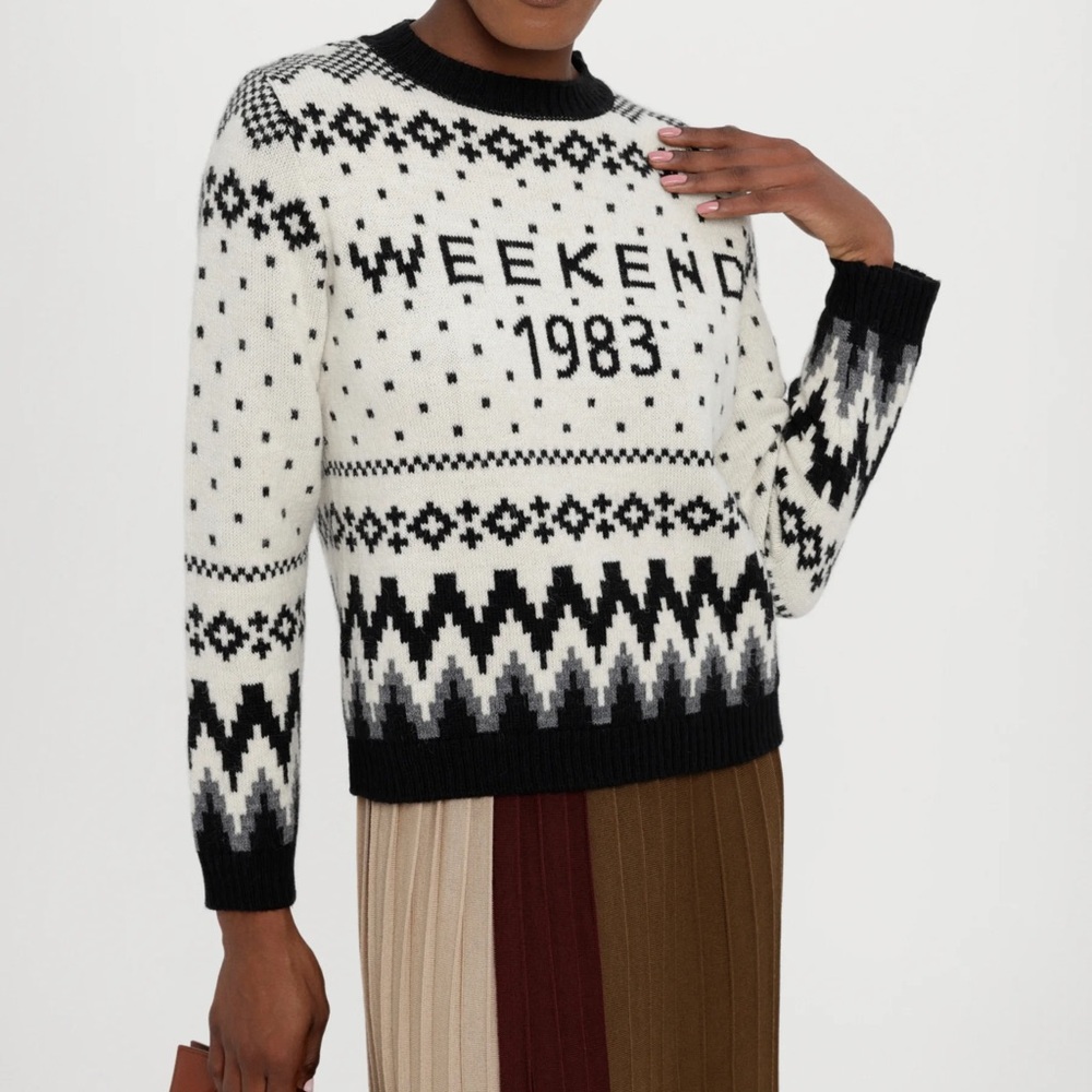 🥰🥰🥰 WEEKEND MAXMARA PARIDE - JUMPER - BIANCO Size XS - Picture 7 of 11